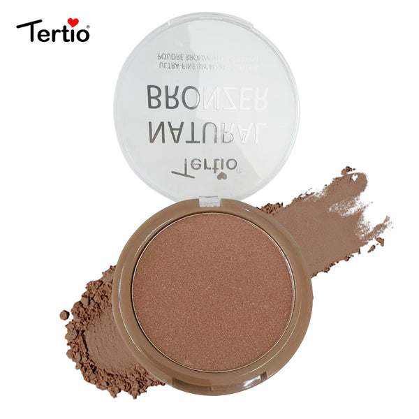 TERTIO Natural Bronze Puder de Contur 3D | Sculptură Italiană | Efect Natural 12H Rezistent-1#