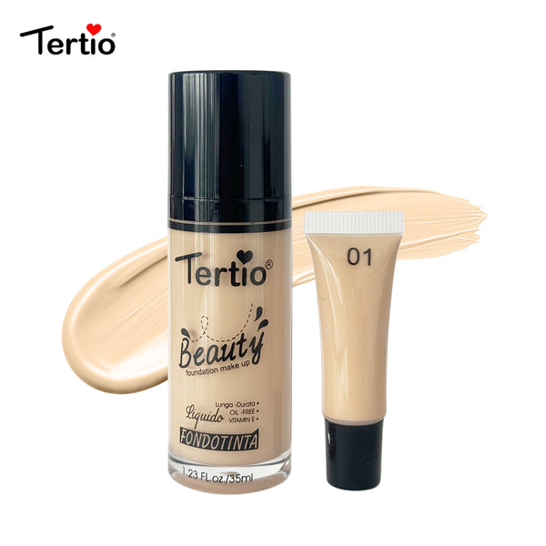 TERTIO Satin Nude Liquid Foundation | Fond de ten lichid | Italian Haute Couture pentru Piele Sensibilă-1#