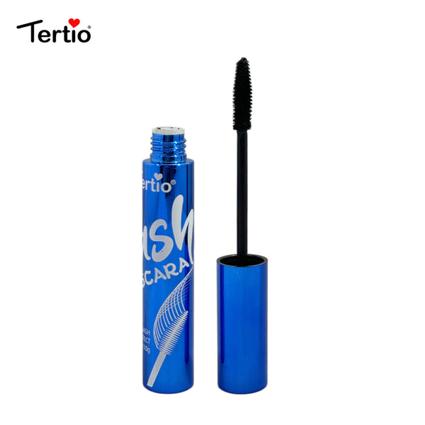 Mascara Tertio cu Ceară de Palmier Brazilian – Gene Curbate, Volum Intens, Machiaj Profesional