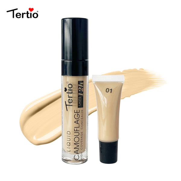 TERTIO Italian Super Concealer Long-Lasting Makeup Liquid |Anti-oxidation and Anti-sweat-1#