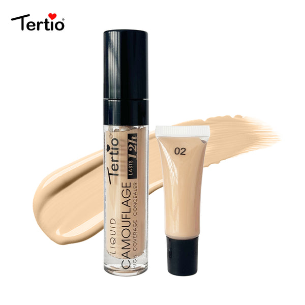 TERTIO Italian Super Concealer Long-Lasting Makeup Liquid |Anti-oxidation and Anti-sweat-2#