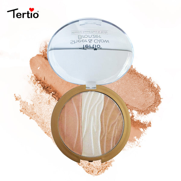 TERTIO Velvet Soft Mist Contouring Powder | Professional Face Sculpting in Italy | Natural 3D Long-lasting Makeup