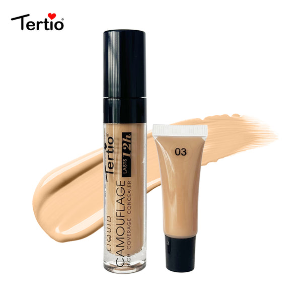 TERTIO Italian Super Concealer Long-Lasting Makeup Liquid |Anti-oxidation and Anti-sweat-3#