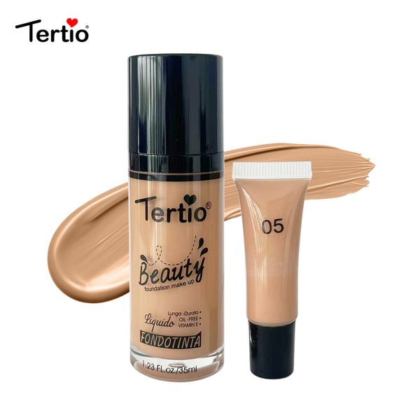 TERTIO Satin Nude Liquid Foundation | Fond de ten lichid | Italian Haute Couture pentru Piele Sensibilă-5#