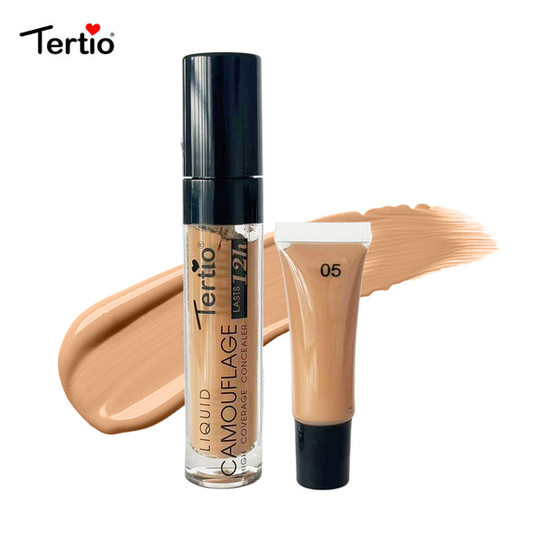 TERTIO Italian Super Concealer Long-Lasting Makeup Liquid |Anti-oxidation and Anti-sweat-5#