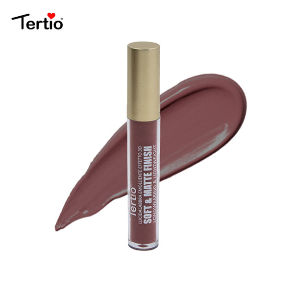 Tertio Luciu de Buze Soft Matte - Rezistență Îndelungată，Finish Catifelat Italian C13#