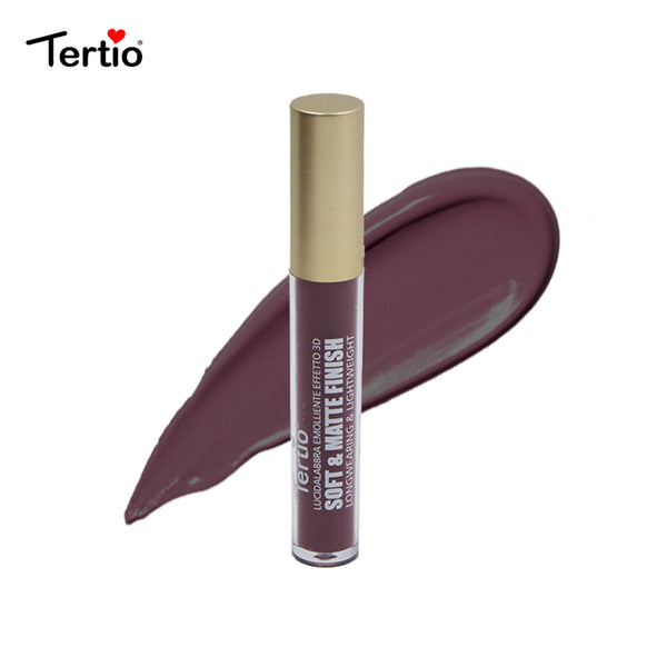Tertio Luciu de Buze Soft Matte - Rezistență Îndelungată，Finish Catifelat Italian C16#