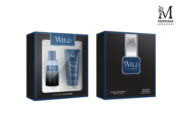 Tertio WILD POUR HOMME Eau de Toilette & Shower Gel Set