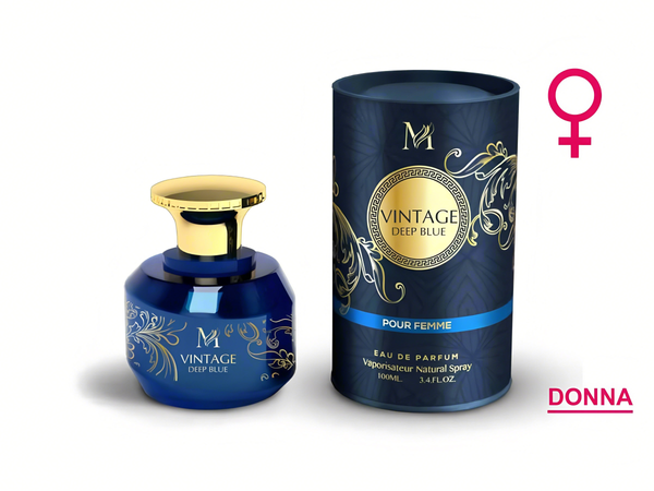 Tertio Vintage Deep Blue Pour Femme Eau de Parfum 100ml– Timeless Elegance in a Bottle