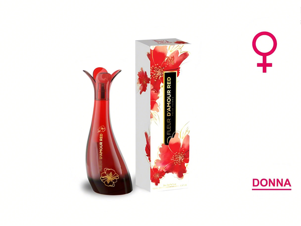 Tertio DONNA Fleur d'Amour Red women's perfume 100ml The Epitome of Passion