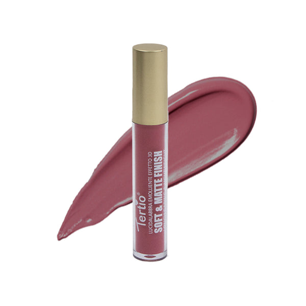 Tertio Luciu de Buze Soft Matte - Rezistență Îndelungată，Finish Catifelat Italian A04#