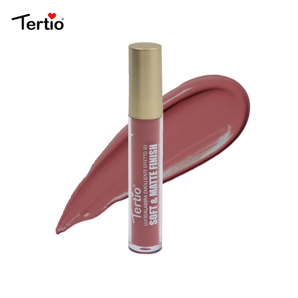 Tertio Luciu de Buze Soft Matte - Rezistență Îndelungată，Finish Catifelat Italian A05#